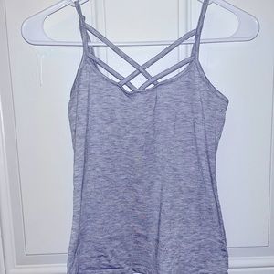 Gray CropTop Tank